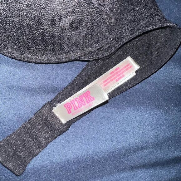 Victoria’s Secret PINK WEAR EVERYWHERE T-SHIRT LIGHTLY LINED BRA black 36D - Picture 3 of 5